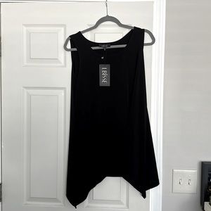 Sleeveless black tunic-new!